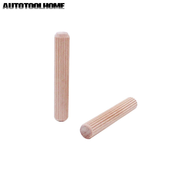 100 Uds. Pasadores de madera estriados, accesorios de plantilla para carpintería, 6mm, 8mm, 10mm, aptos para brocas de sierra perforadora - Imagen 4